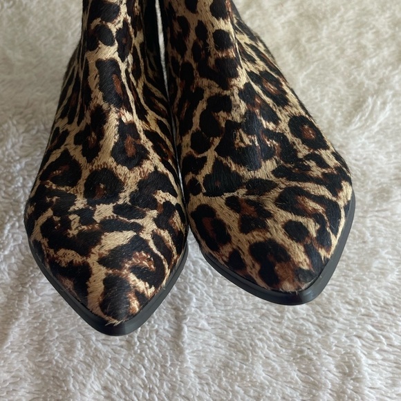 Treasure and bond leopard print faux leather fur ankle booties - Picture 5 of 9